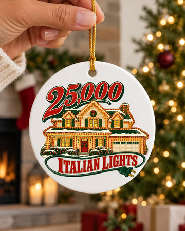 Italian Lights House Ceramic Ornament main photo