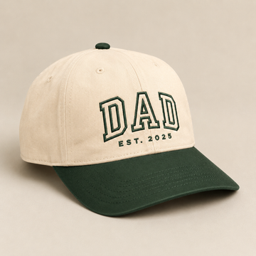 Custom Fathers Day Dad Est Hat Personalized Embroidered Gift for Dad