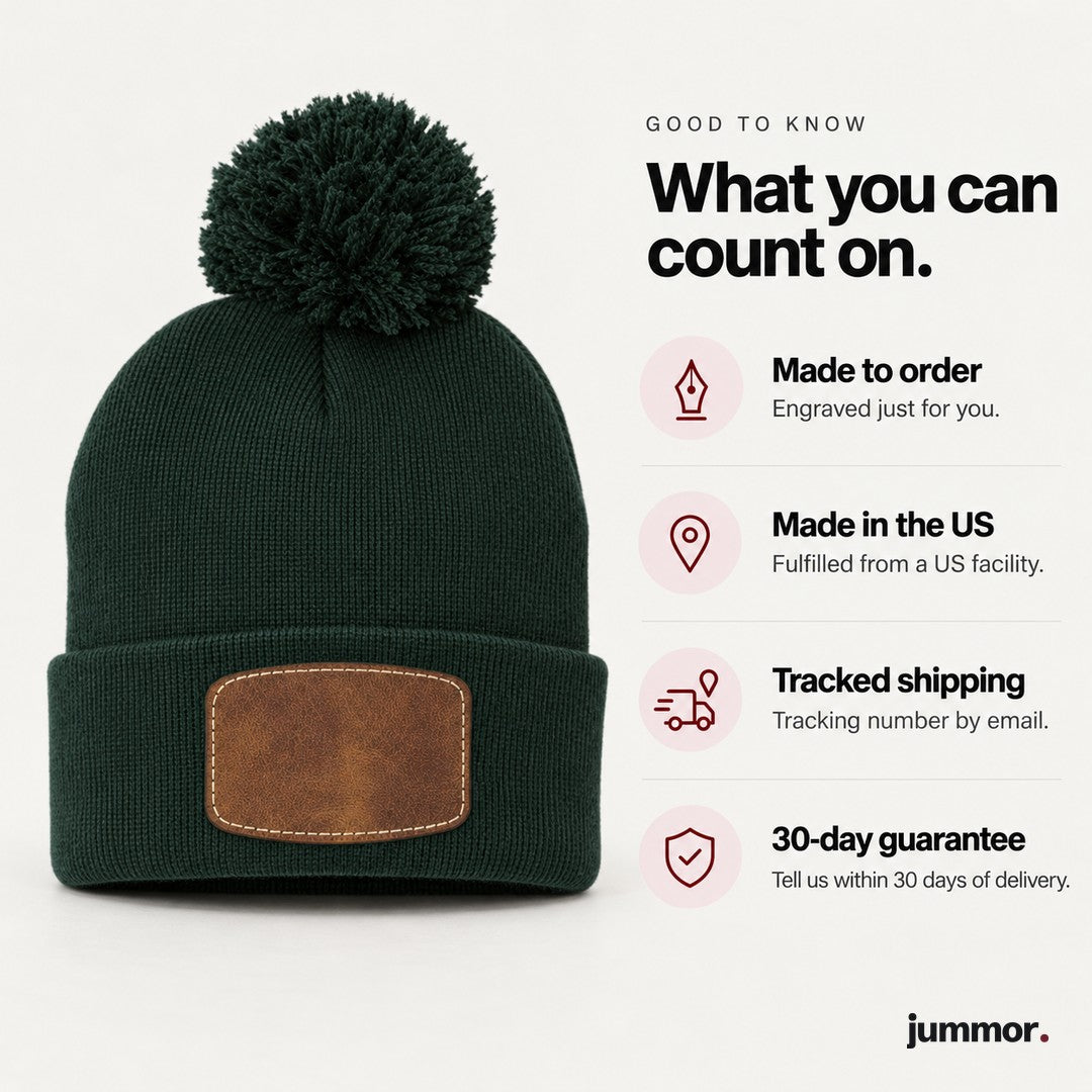 Engraved beanie good to know