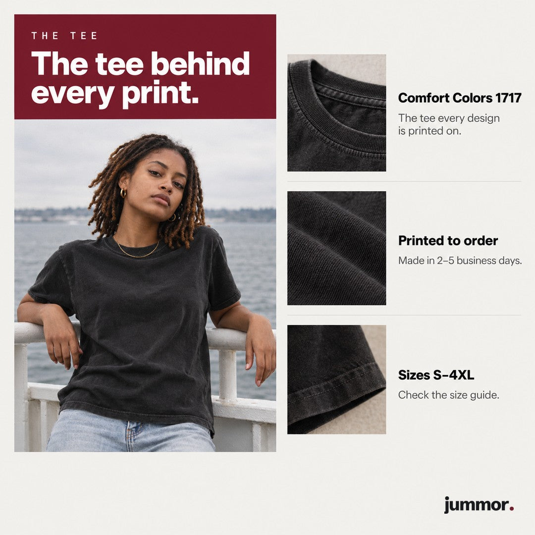 Comfort Colors 1717 t-shirt details