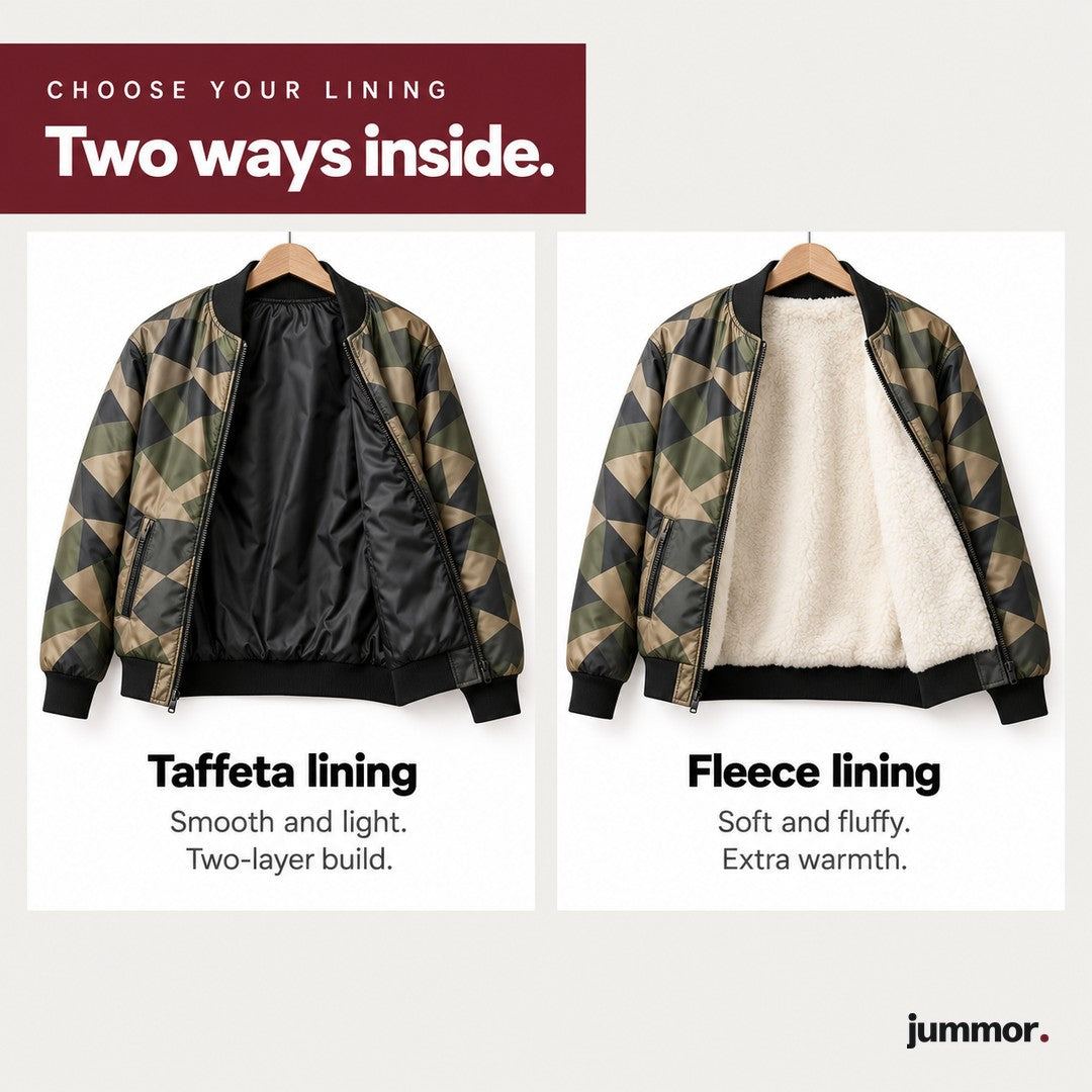 Bomber jacket lining