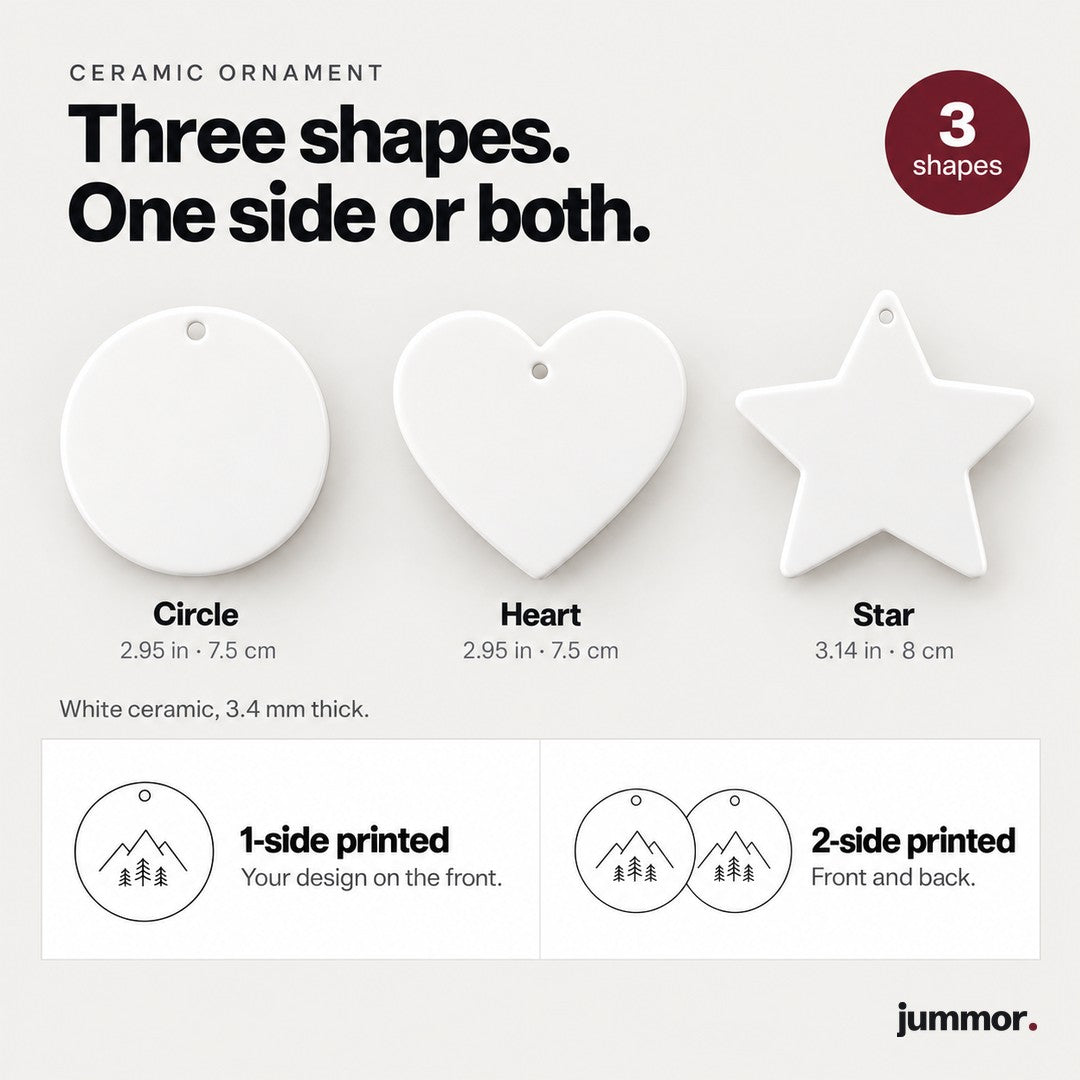 Ceramic ornament shapes