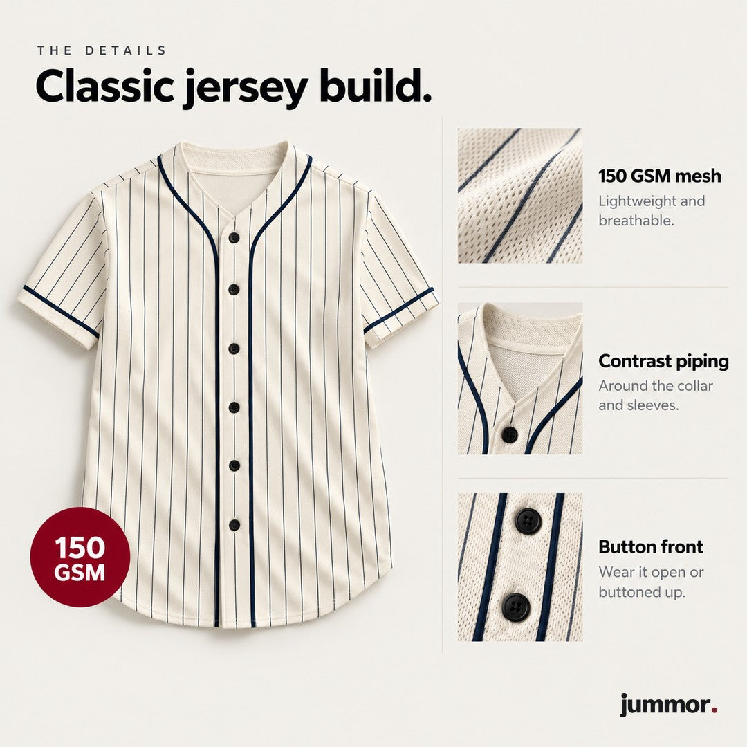 Baseball jersey details