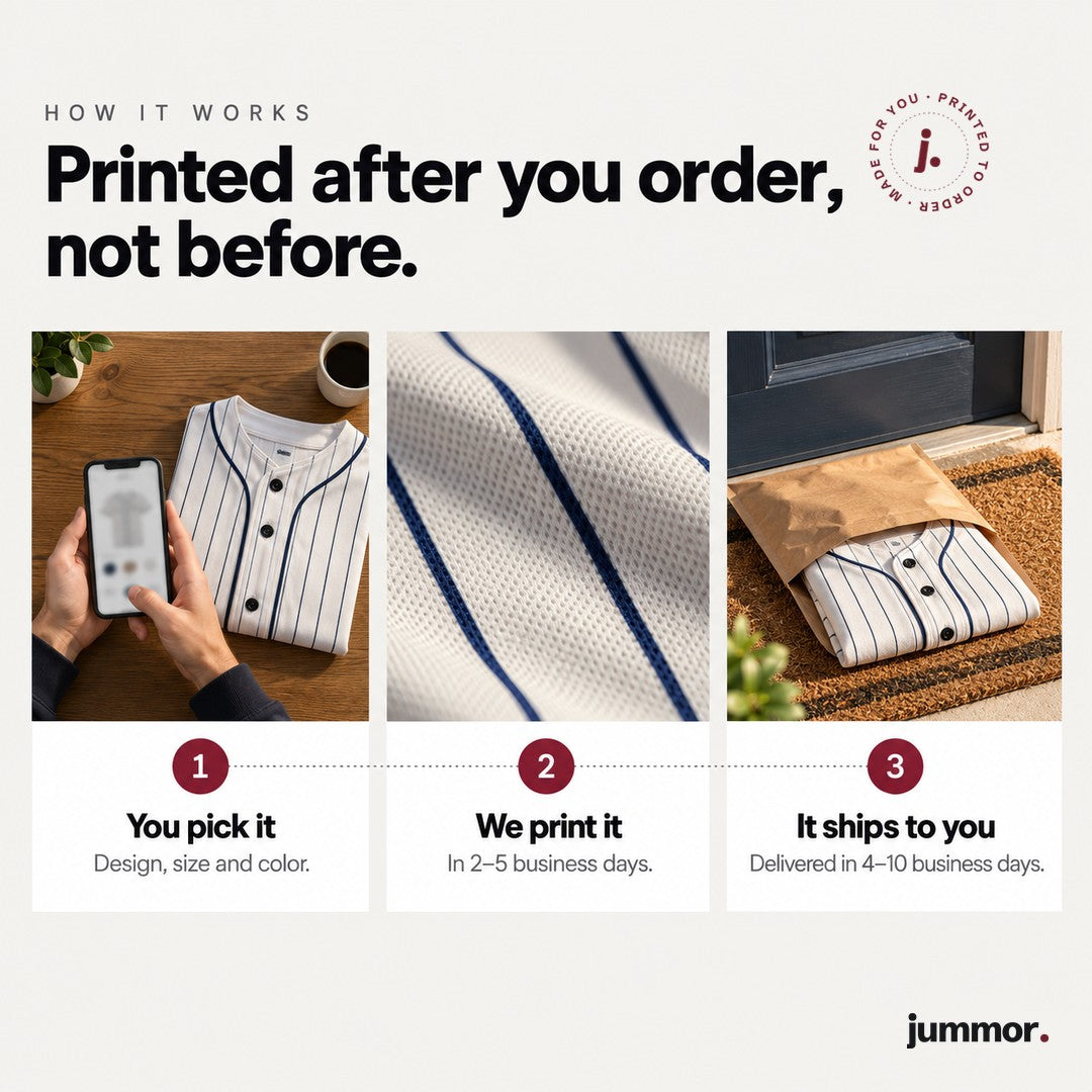 How your baseball jersey is made and shipped