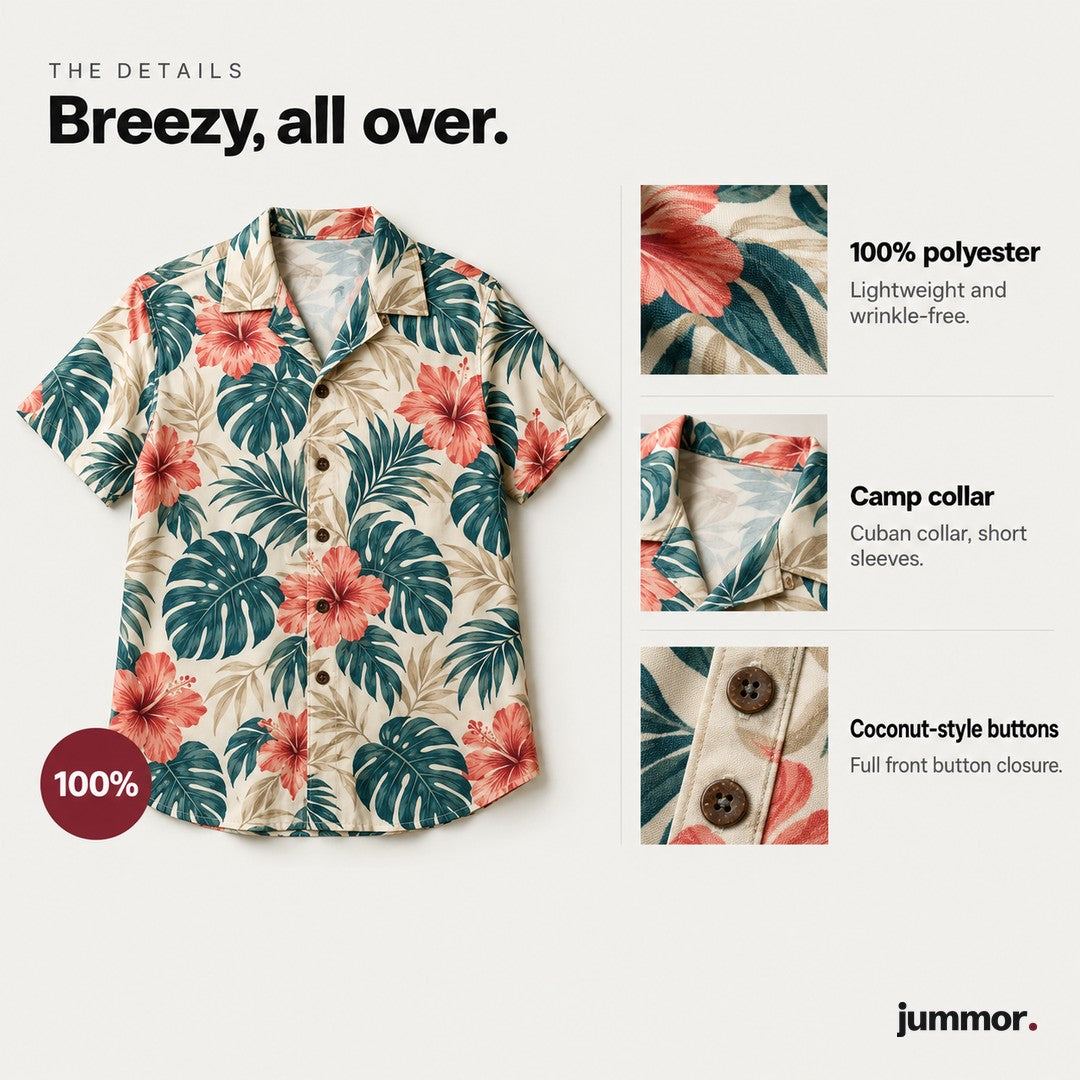 Hawaiian shirt details