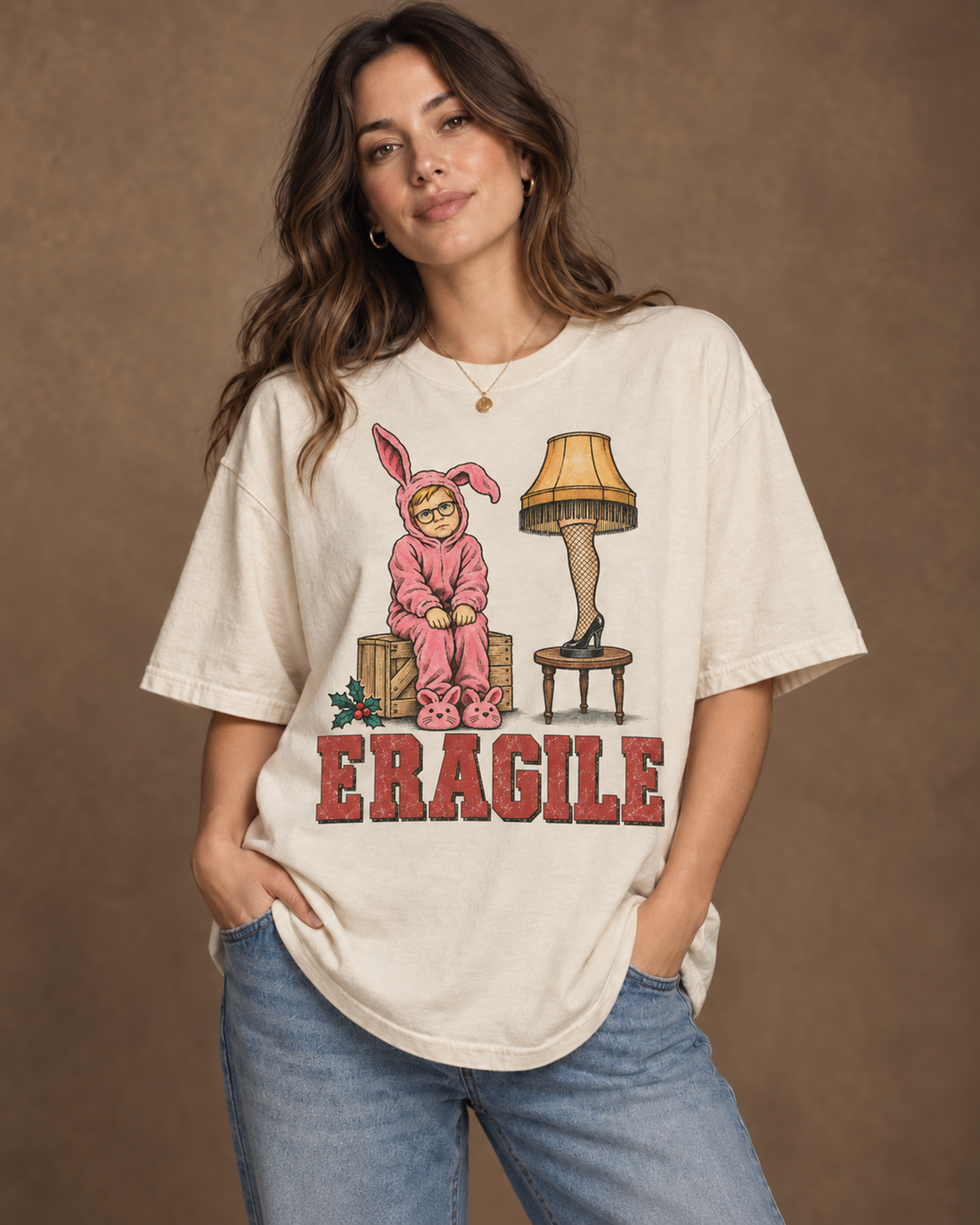 Fragile Leg Lamp Vintage Graphic T-Shirt