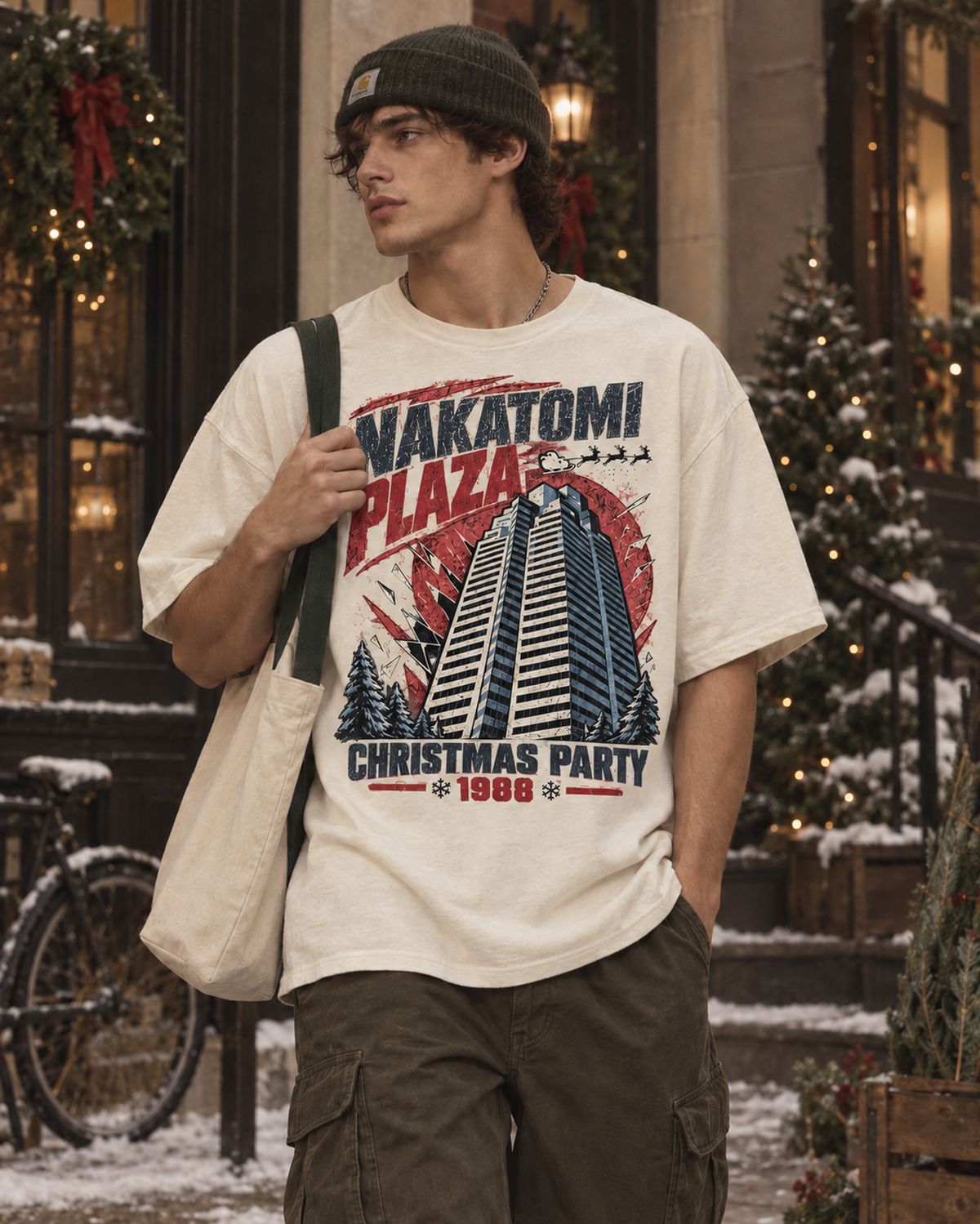 Nakatomi Plaza Christmas Party 1988 Vintage Graphic T-Shirt
