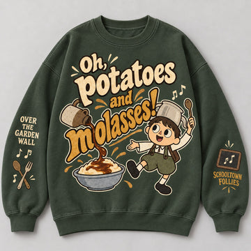 Oh Potatoes and Molasses all-over print sweatshirt
