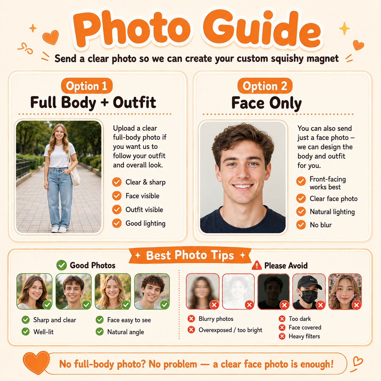 Custom Squishy Belly Fridge Magnet Personalized Photo Gift