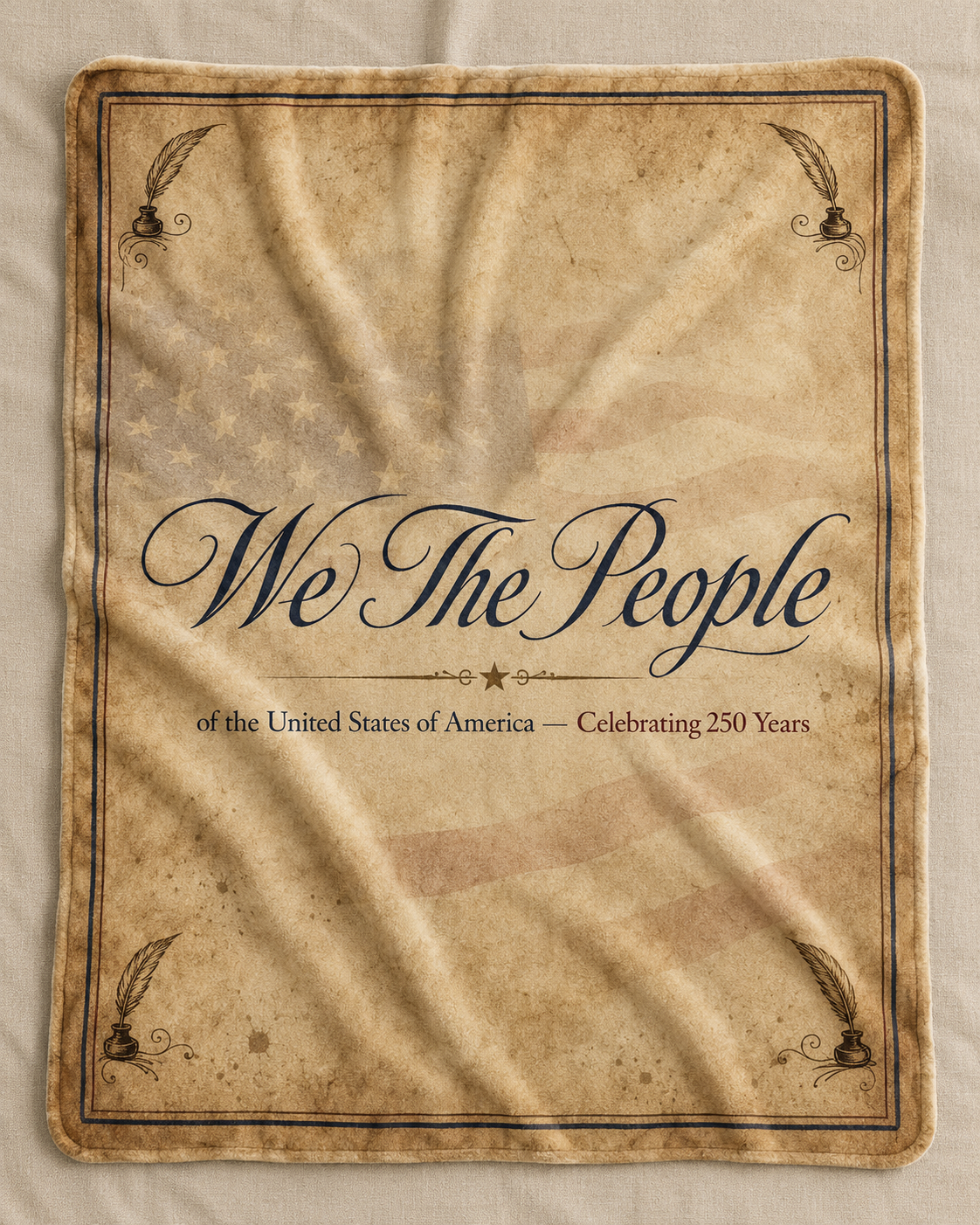 We The People America 250th Anniversary Fleece Blanket