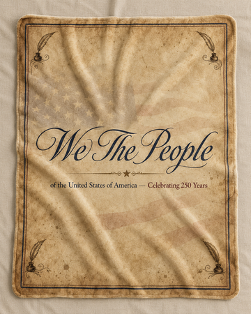 We The People America 250th Anniversary Fleece Blanket