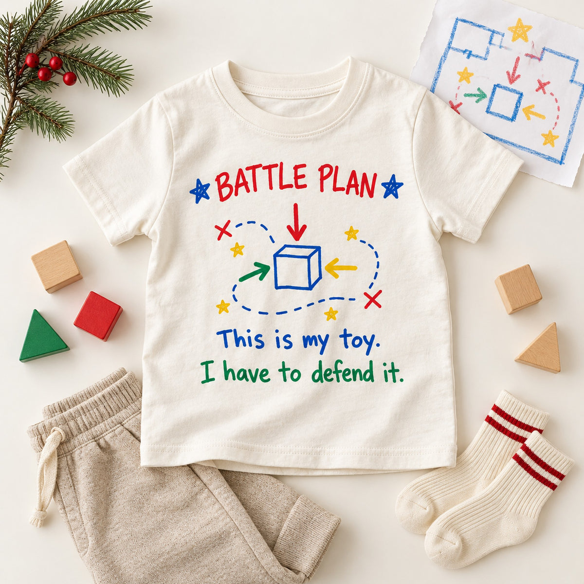 Battle Plan This Is My Toy Christmas Shirt, Matching Toddler & Adult Tee or Hoodie