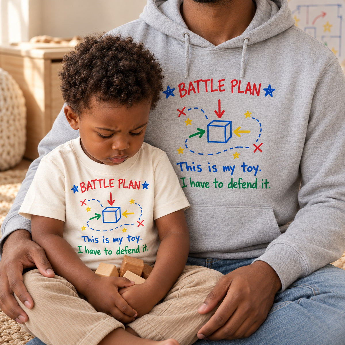 Battle Plan This Is My Toy Christmas Shirt, Matching Toddler & Adult Tee or Hoodie