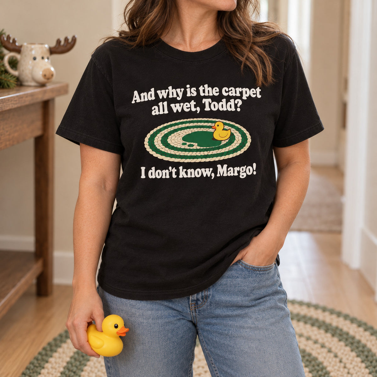 Why Is the Carpet All Wet Christmas Shirt, Matching Toddler & Adult Tee or Hoodie