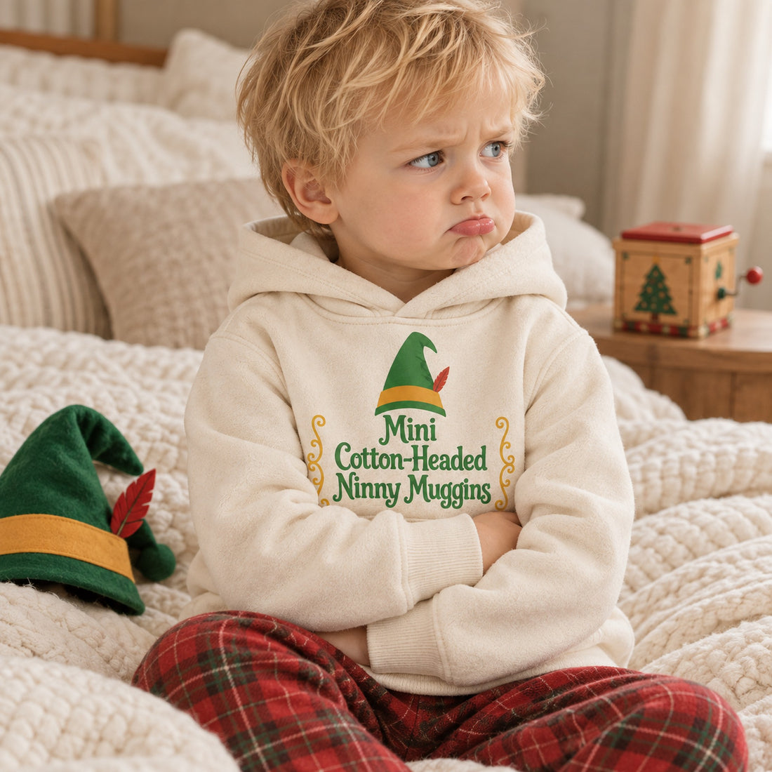 Mini Cotton-Headed Ninny Muggins Christmas Shirt, Matching Toddler & Adult Tee or Hoodie
