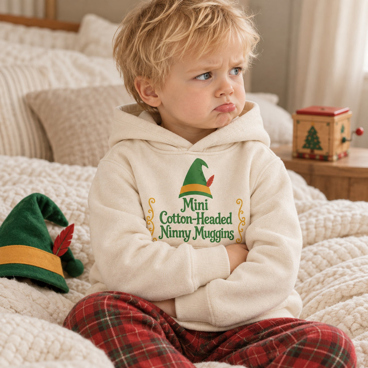 Mini Cotton-Headed Ninny Muggins Christmas Shirt, Matching Toddler & Adult Tee or Hoodie