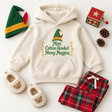 Mini Cotton-Headed Ninny Muggins Christmas Shirt, Matching Toddler & Adult Tee or Hoodie