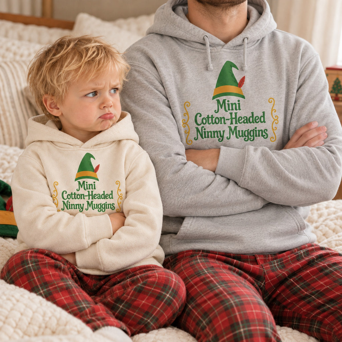 Mini Cotton-Headed Ninny Muggins Christmas Shirt, Matching Toddler & Adult Tee or Hoodie