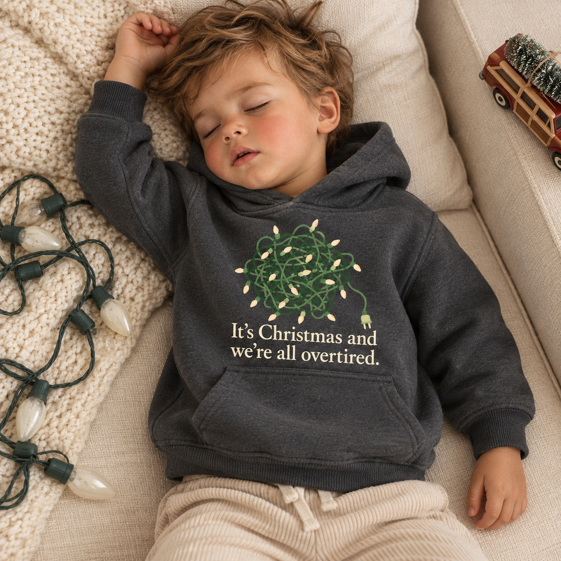 It's Christmas and We're All Overtired Shirt, Matching Toddler & Adult Tee or Hoodie