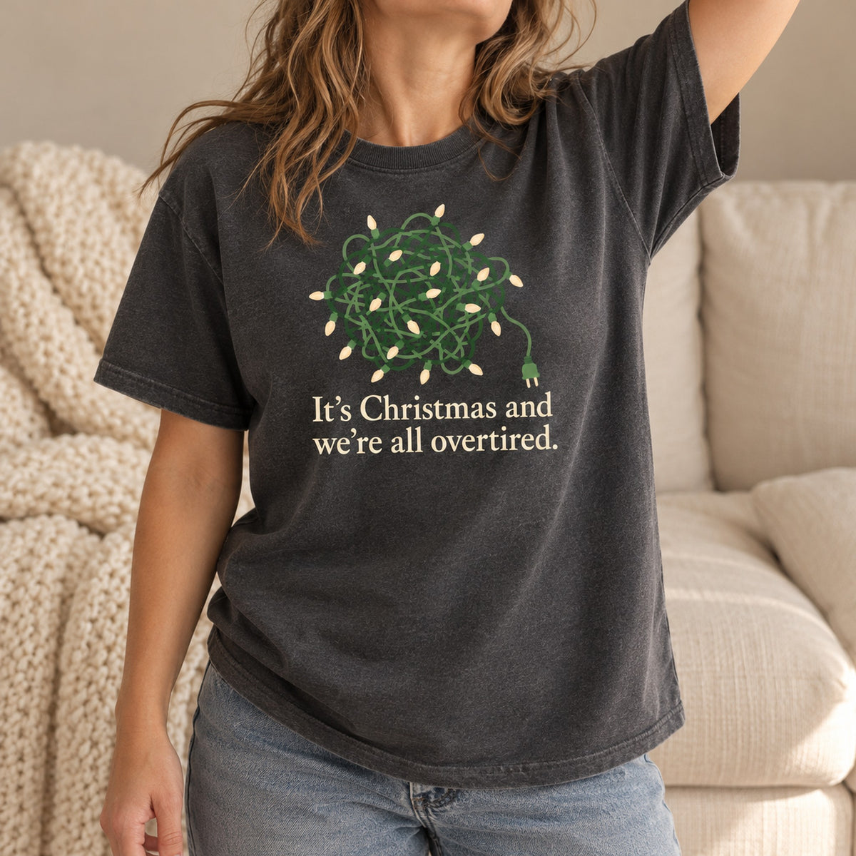 It's Christmas and We're All Overtired Shirt, Matching Toddler & Adult Tee or Hoodie